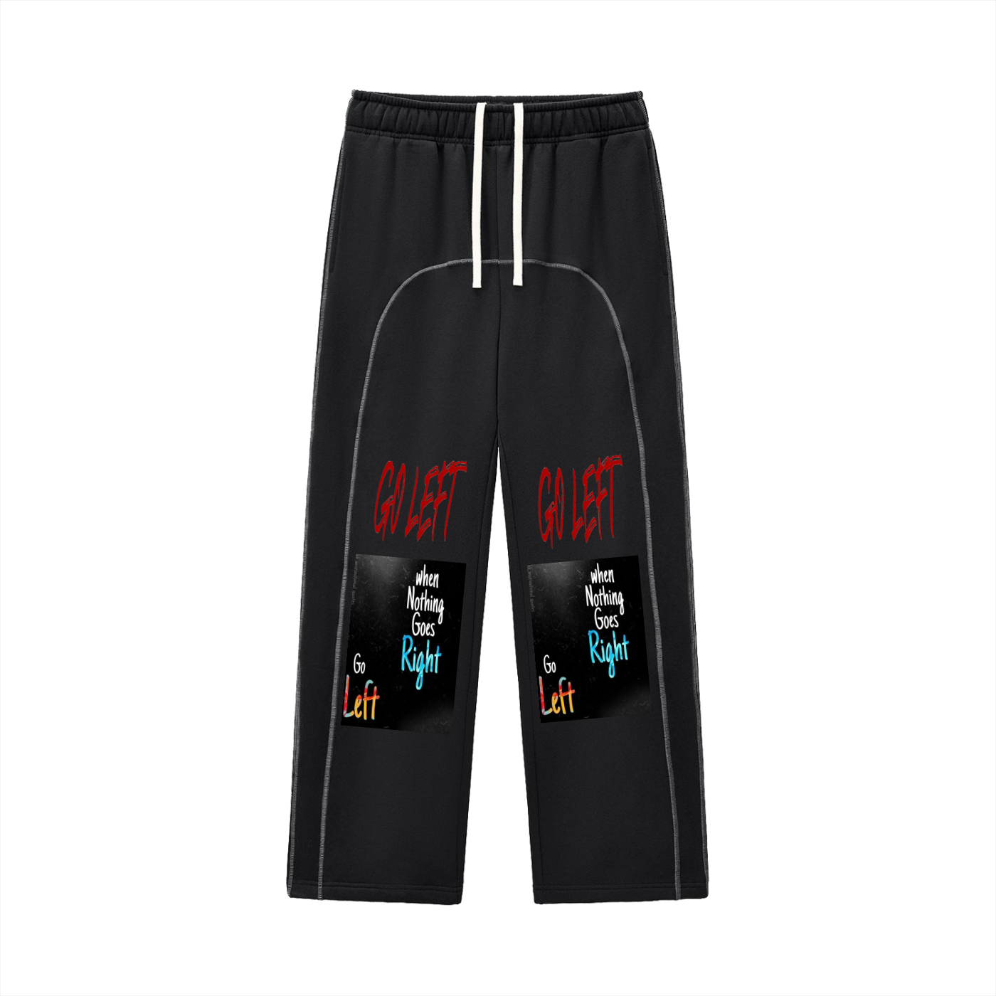 Contrast-Stitched Fleece Sweatpants